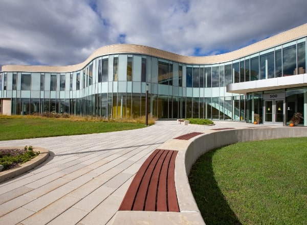 Outside view of dental school building