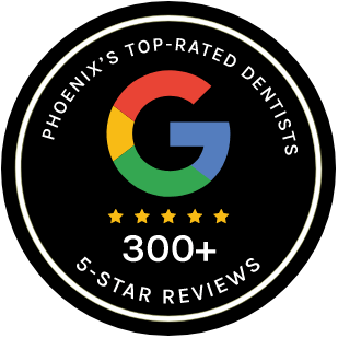 300+ 5 star reviews stamp