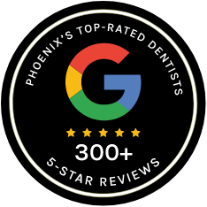 300+ 5 star reviews stamp