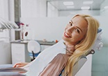 a patient visiting the dentist to prevent dental emergencies