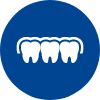 Animated row of teeth beneath Invisalign aligner tray