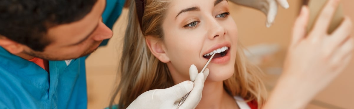 close up woman smiling with veneers in Phoenix 