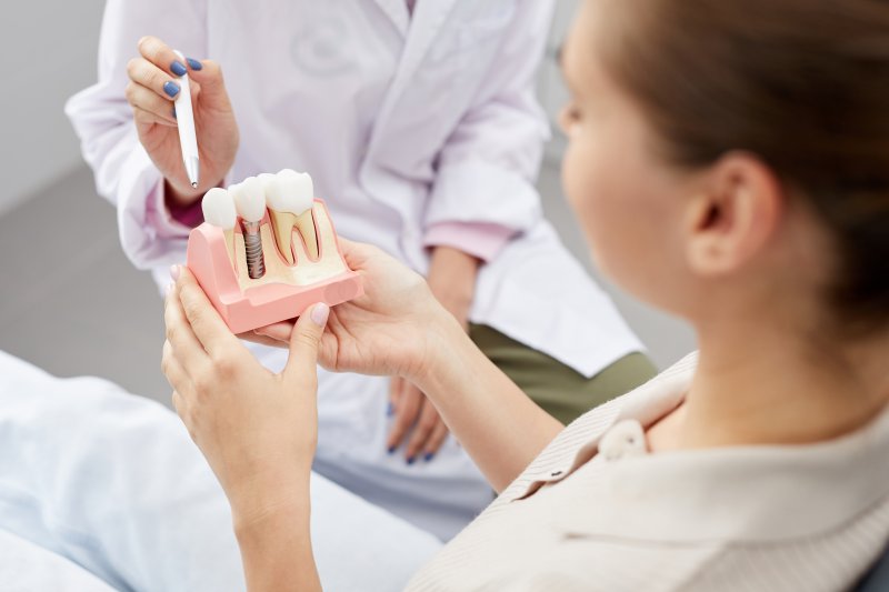 A patient having a dental implant consultation in Phoenix